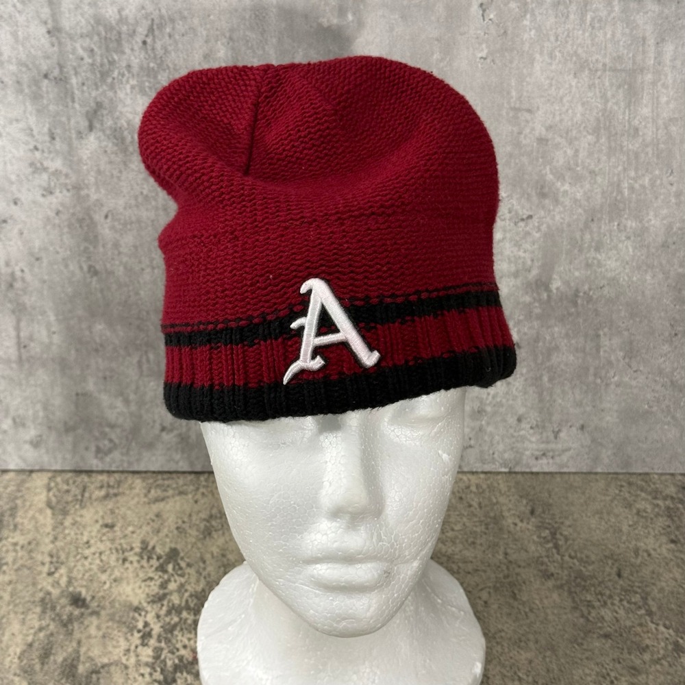 Arkansas Razorbacks Beanie Hat Red Collegiate Knit Captivating Headgear